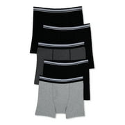 Wonder Nation Boys Cotton-Stretch Boxer Briefs, 5-Pack, Sizes S-XL