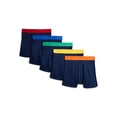 thumbnail image 1 of Wonder Nation Boys Underwear Stretch Cotton Blend Boxer Briefs, 5-Pack, Sizes S-XL, 1 of 7
