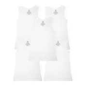 Wonder Nation Boys Cotton Tank Top Undershirt, 5-Pack, Sizes S-XXL & Husky