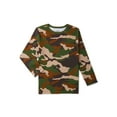 thumbnail image 1 of Wonder Nation Boys Crewneck T-Shirt with Long Sleeves, Sizes 4-16 & Husky, 1 of 2