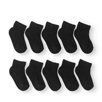 Wonder Nation Boys Cushioned Ankle Socks, 10 Pack, Sizes S-L
