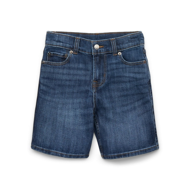 【WONDER WONDER】Deppin Washing Denim Half-Length Shorts Wonder Nation Boys Denim Shorts, Sizes 4-16 Husky - Walmart.com