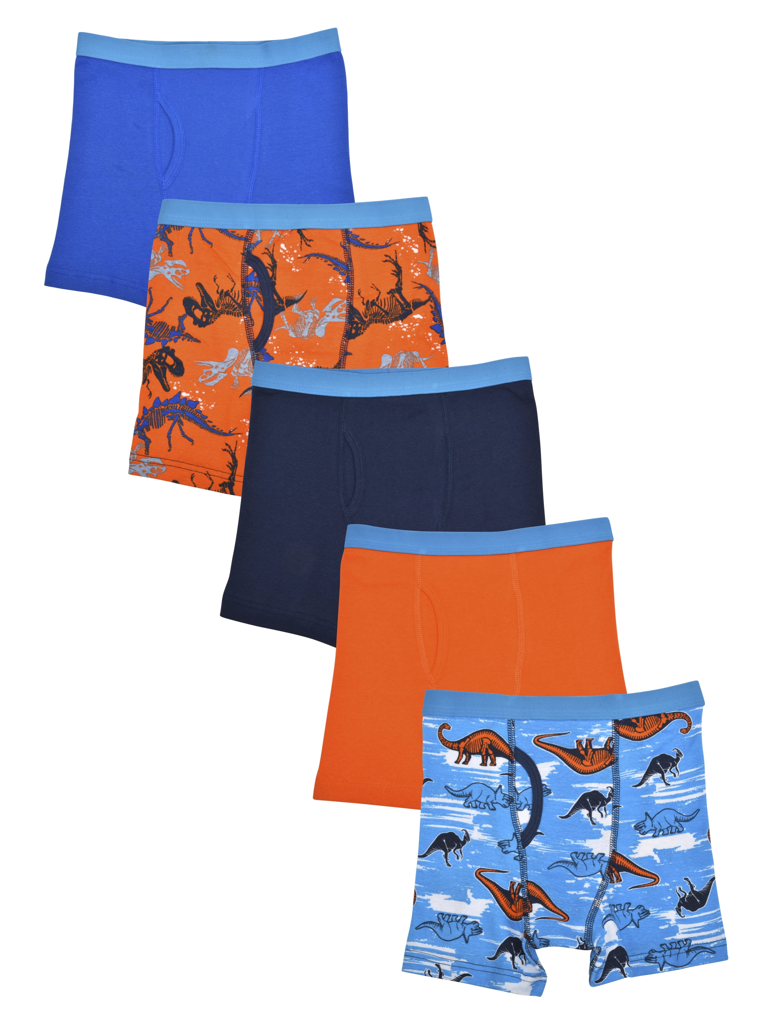 Wonder Nation Boys Dino Boxer Briefs, 5 Pack