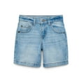 thumbnail image 1 of Wonder Nation Boys Distressed Denim Shorts, Sizes 4-18 & Husky, 1 of 4