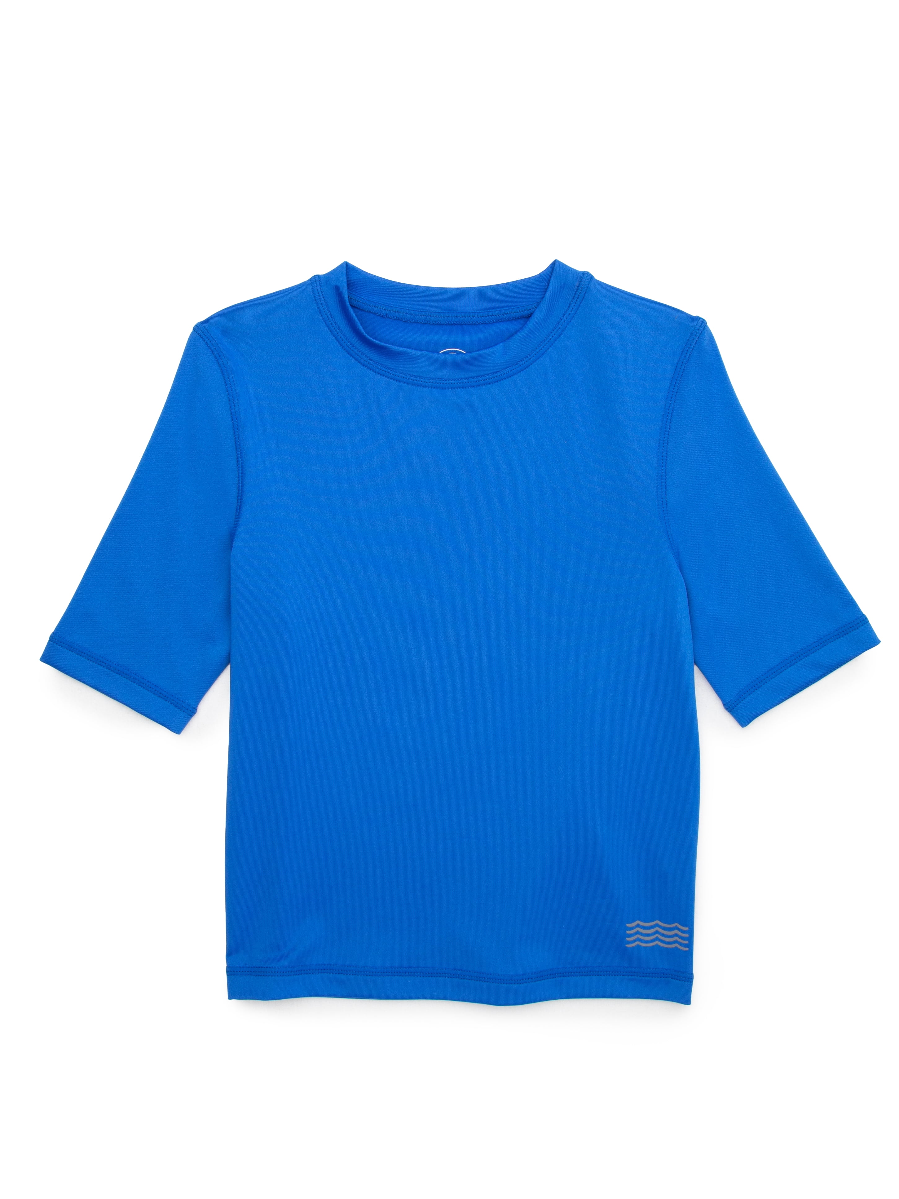 Wonder Nation Boys Everyday Swim Rash Guard with UPF50+, Sizes 4-18 & Husky