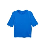 Wonder Nation Boys Everyday Swim Rash Guard with UPF50+, Sizes 4-18 & Husky