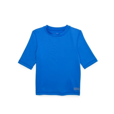 Wonder Nation Boys Everyday Swim Rash Guard with UPF50+, Sizes 4-18 & Husky