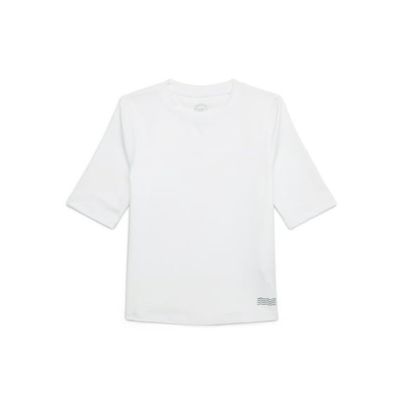 Wonder Nation Boys Everyday Swim Rash Guard with UPF50+, Sizes 4-18 & Husky