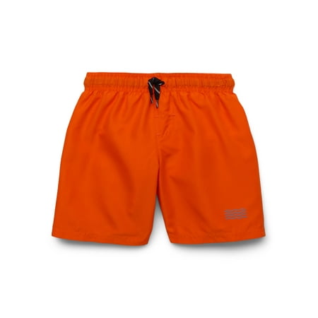 Wonder Nation Boys Everyday Swim Trunks with UPF50+, Sizes 4-18 & Husky