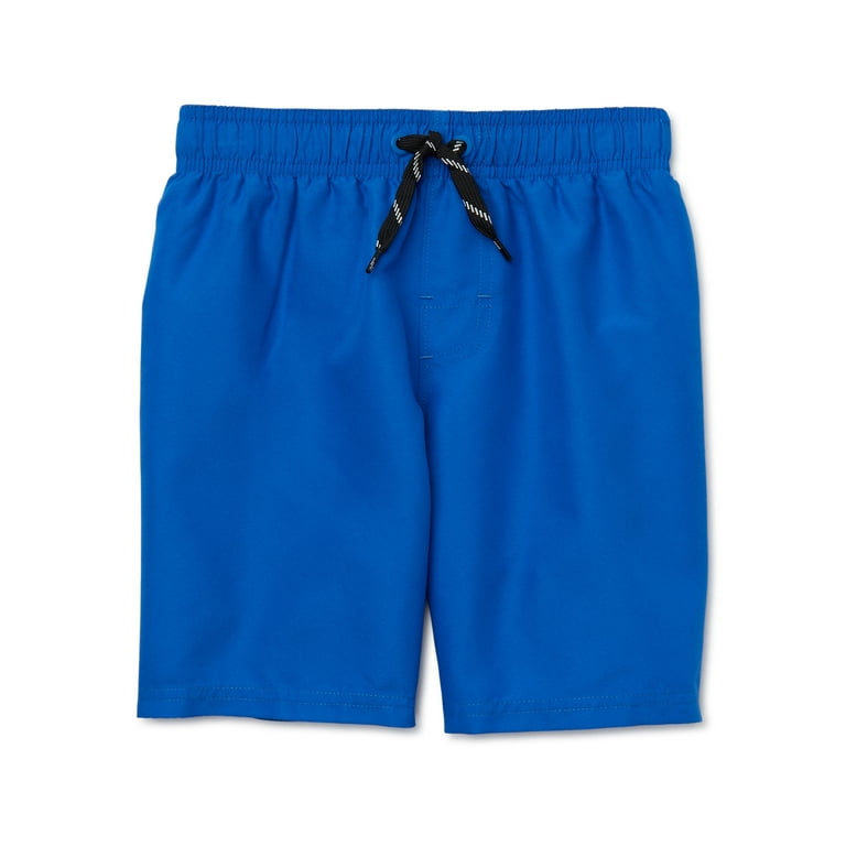 Wonder Nation Boys Everyday Value Swim Trunk Sizes 4 18 Husky Walmart