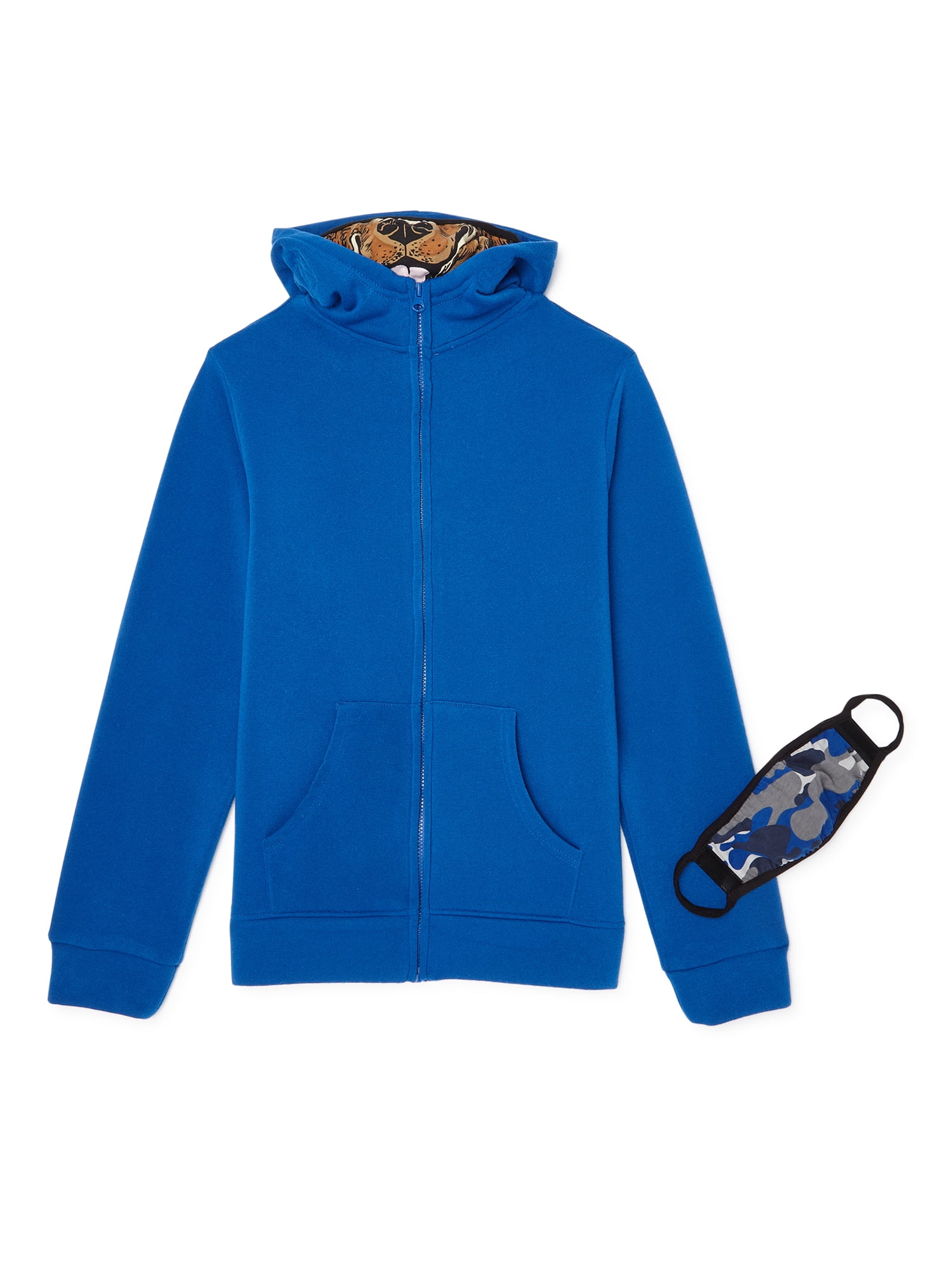 Wonder Nation Boys Exclusive Hoodie with Masks, 3-Piece, Sizes 4-18