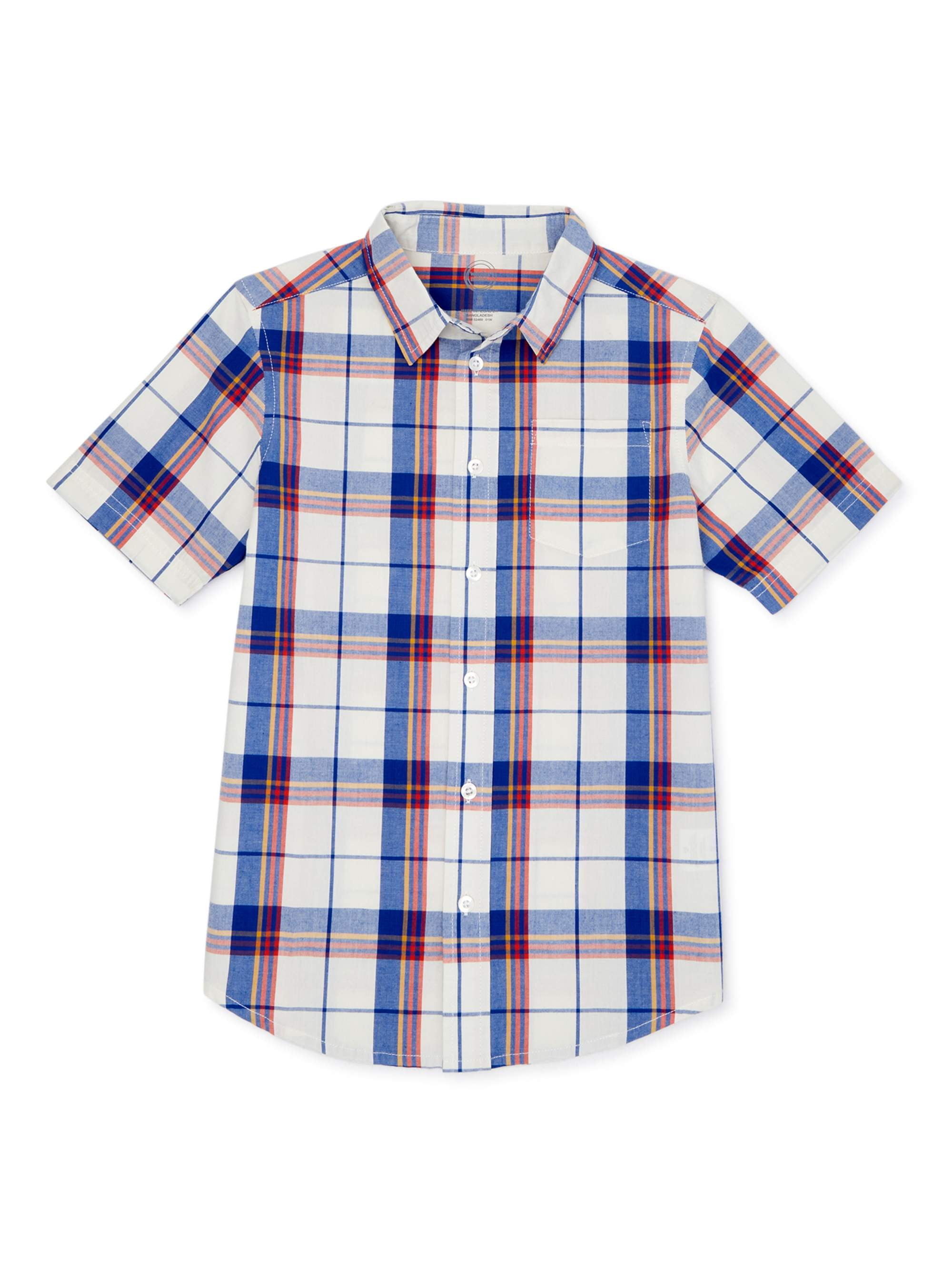 Wonder Nation Boys Exclusive Short Sleeve Shirt, Sizes 4-18