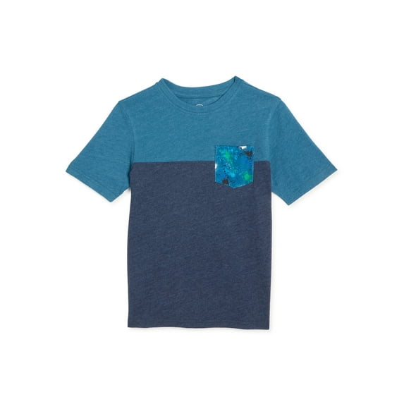Wonder Nation Boys Fashion Pocket T-Shirt, Sizes 4-18 & Husky