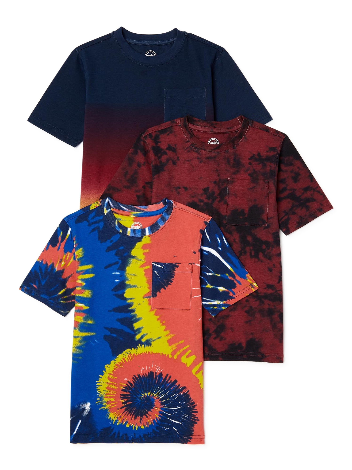 Wonder Nation Boys' Fashion TShirt, 3Pack, Sizes 418 & Husky