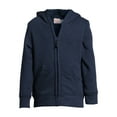 thumbnail image 1 of Wonder Nation Boys’ Faux Shearling Hoodie Jacket, Sizes 4-18 Husky, 1 of 6