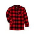 thumbnail image 1 of Wonder Nation Boys Flannel Shirt with Long Sleeves, Sizes 4-18 & Husky, 1 of 2