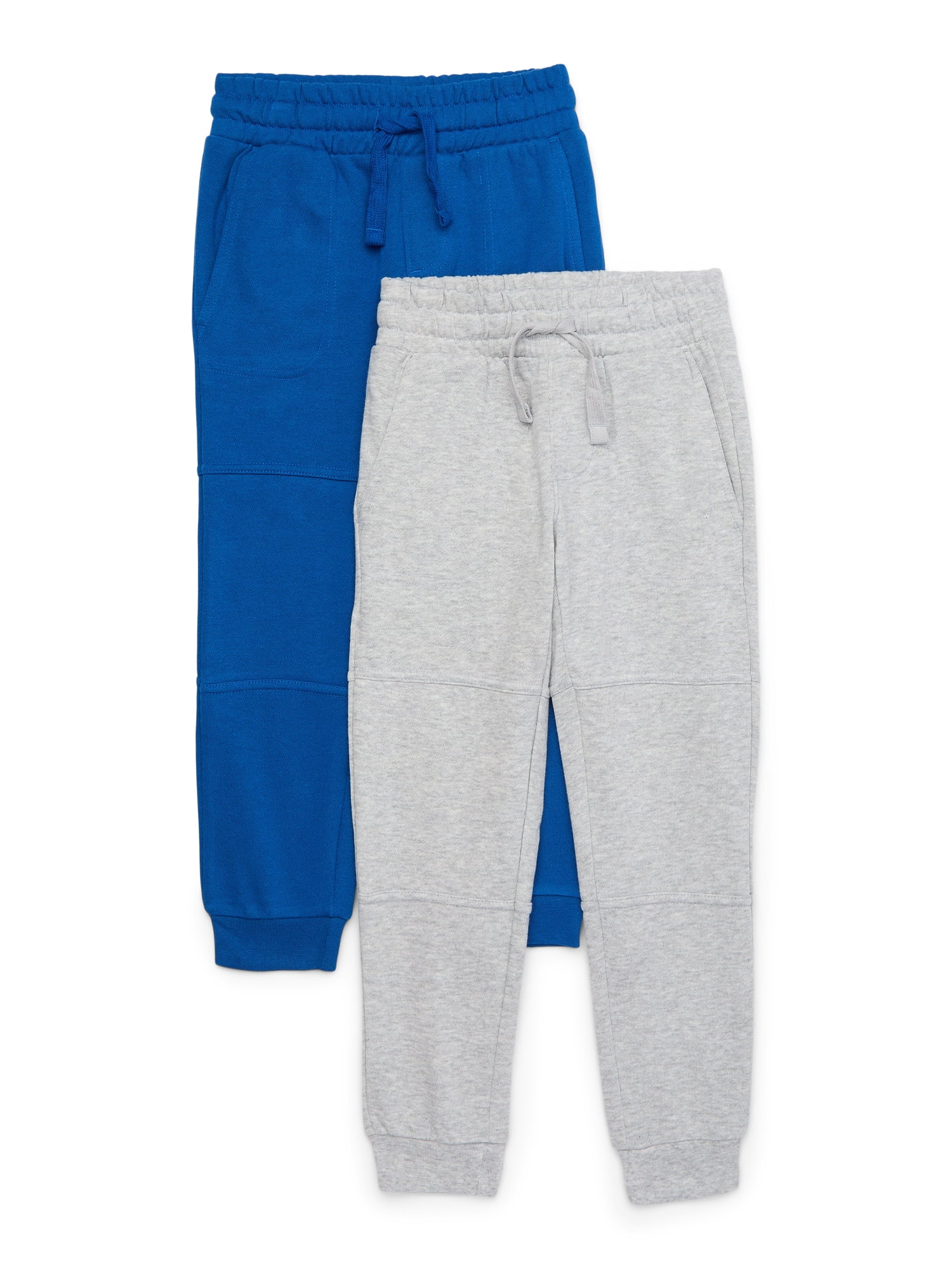 Wonder Nation Boys’ Fleece Jogger Pants, 2-Pack, Sizes 4-18