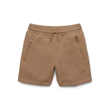 Wonder Nation Boys Fleece Pull-On Shorts with Zipper Pockets, Sizes 4-18 & Husky
