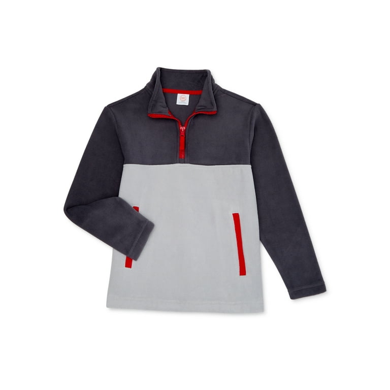 Wonder Nation Boys Fleece Quarter Zip Pullover Sizes 4 18 Husky