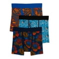 thumbnail image 1 of Wonder Nation Boys Flower Boxer Briefs, 3 Pack, Sizes S-XL, 1 of 2