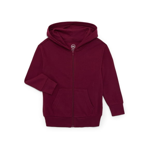 Wonder Nation Kids Unisex Fleece Zip Hoodie, Sizes 4-18 & Husky