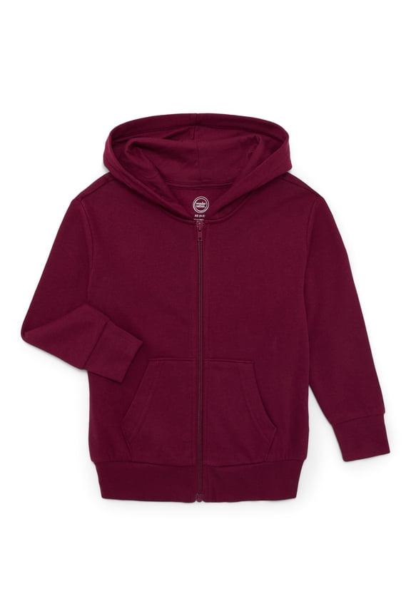 Kids Unisex Fleece Zip Hoodie, Sizes 4-18 & Husky