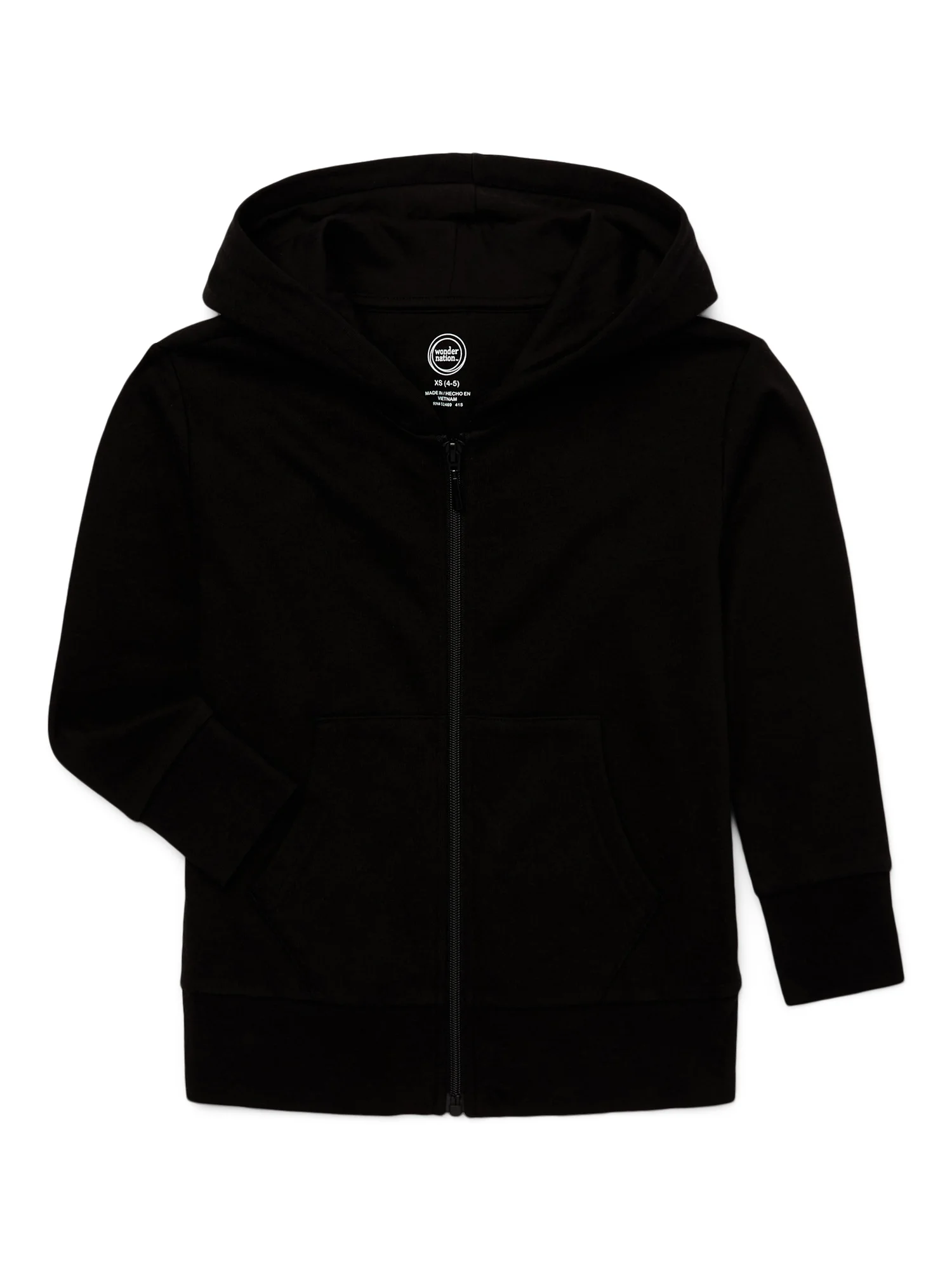 Wonder Nation Boys Full Zip Fleece Hoodie, Sizes 4-18 & Husky