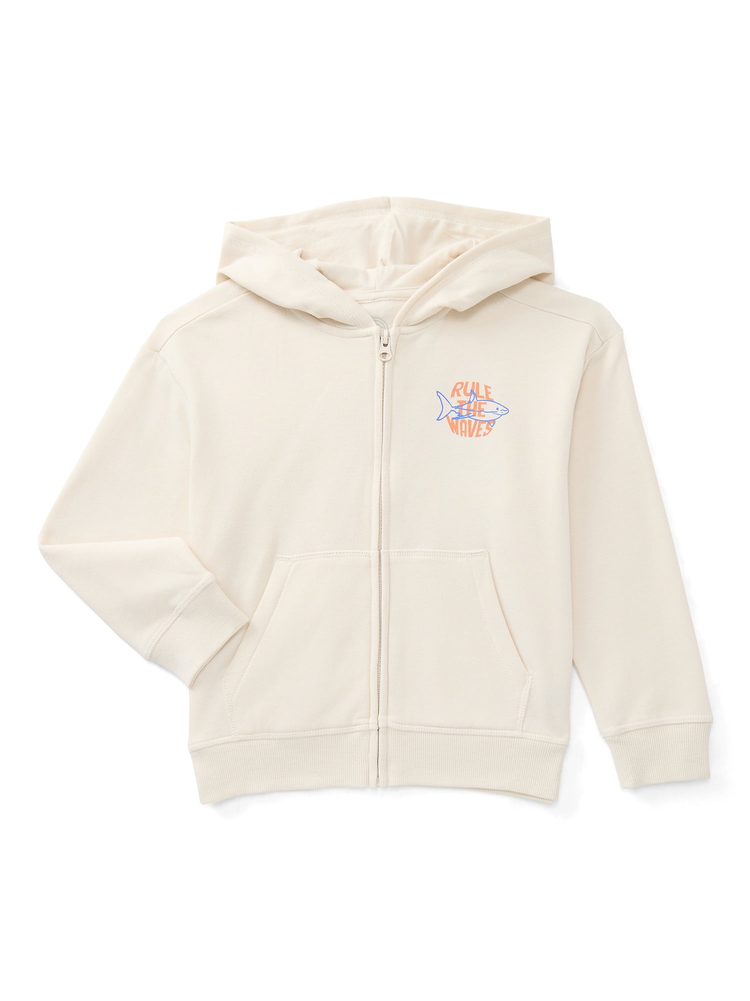 Wonder Nation Little Boys Graphic Zip Hoodie, Sizes 4-10