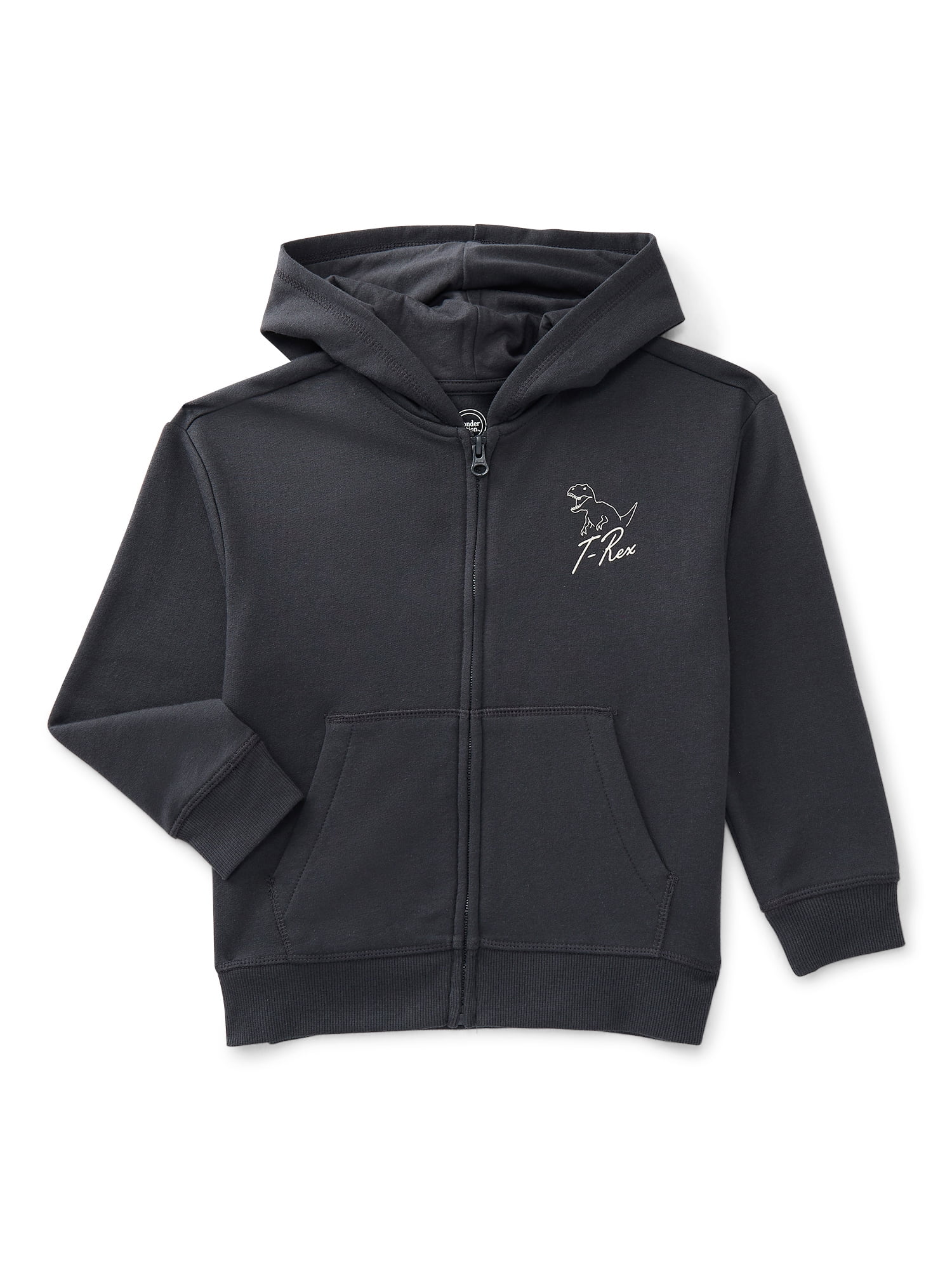 Wonder Nation Little Boys Graphic Zip Hoodie, Sizes 4-10