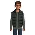 Wonder Nation Boys Full Zip Puffer Vest, Sizes 416