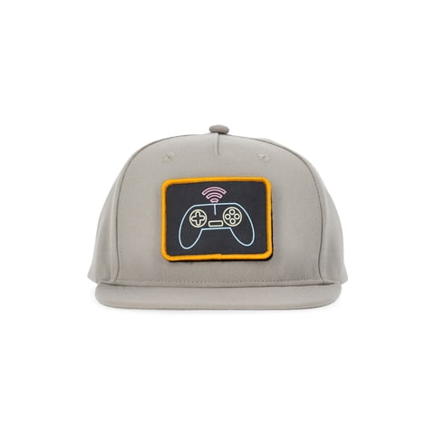 Boys Gamer Patch Hat, One Size Fits Most, Grey