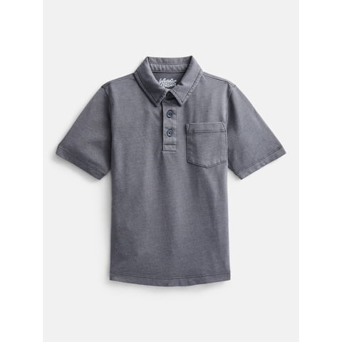 Boys' Garment Dye Polo Shirt, Sizes XS-XXL & Husky