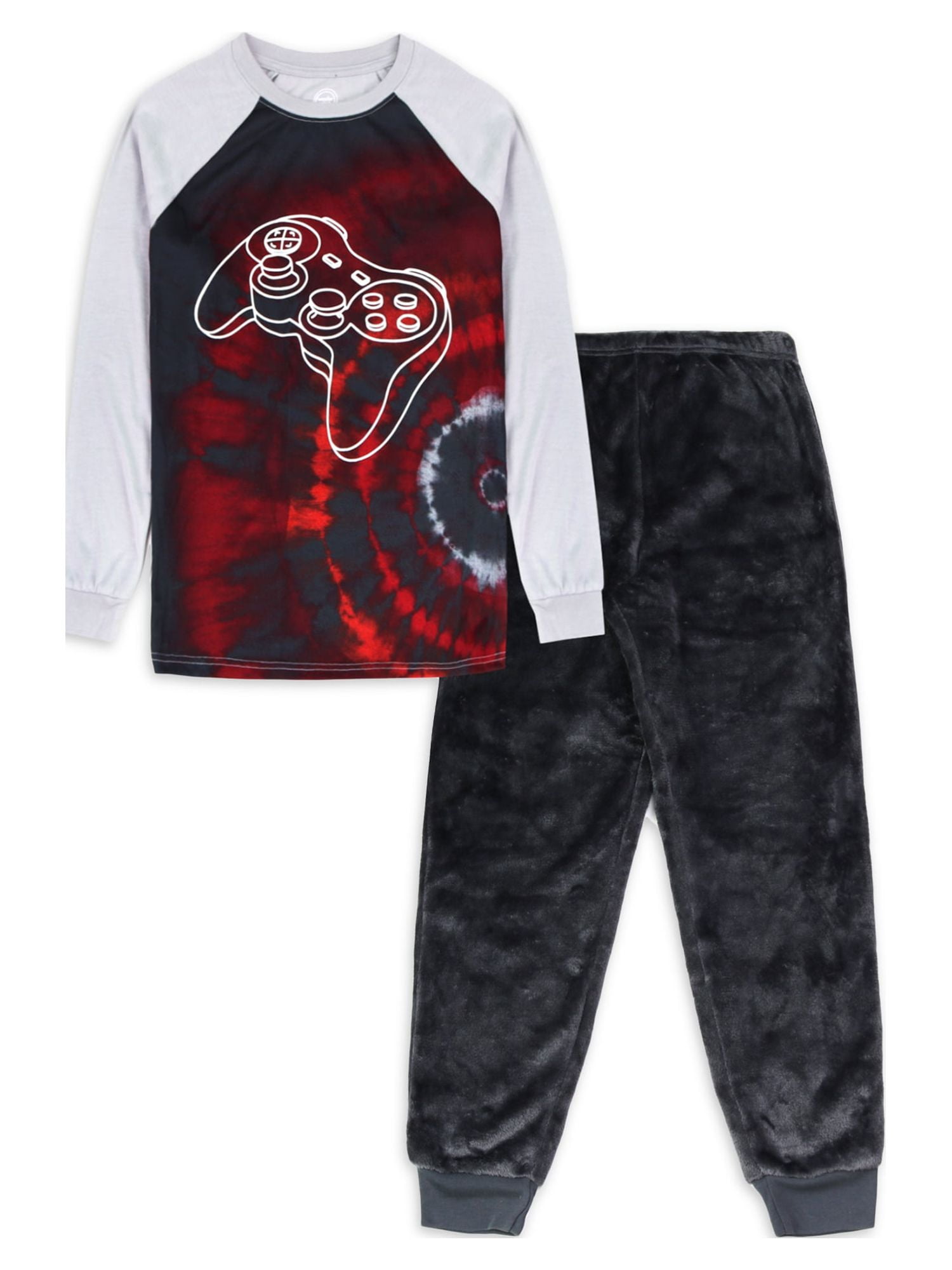 Wonder Nation Boys Glow in the Dark Long Sleeve Shirt and Pant Pajama Set, 2-Piece, 4-18 & Husky