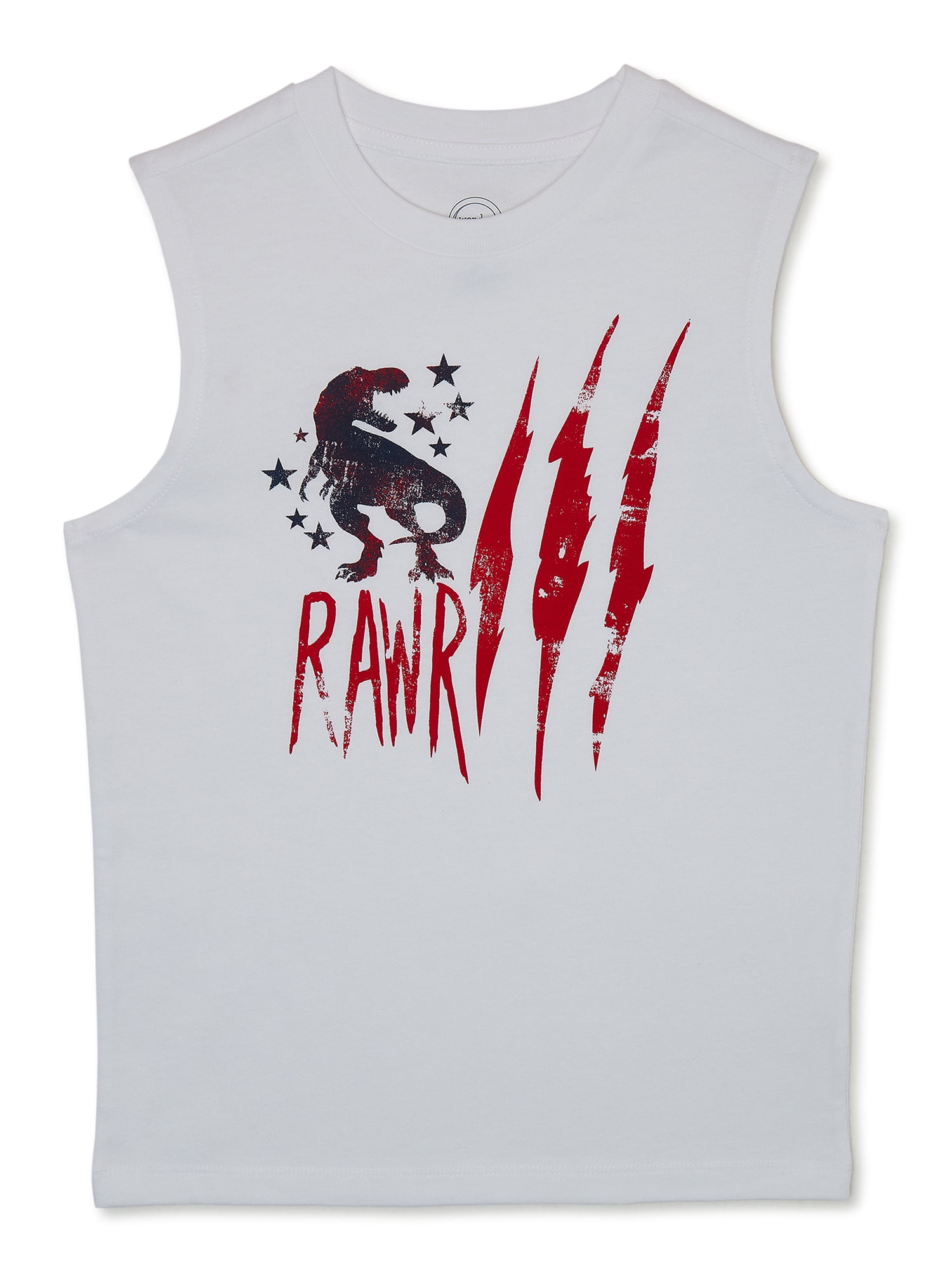 Way to Celebrate Americana Boys’ Graphic Muscle Tank – Husky Sizes 4-18