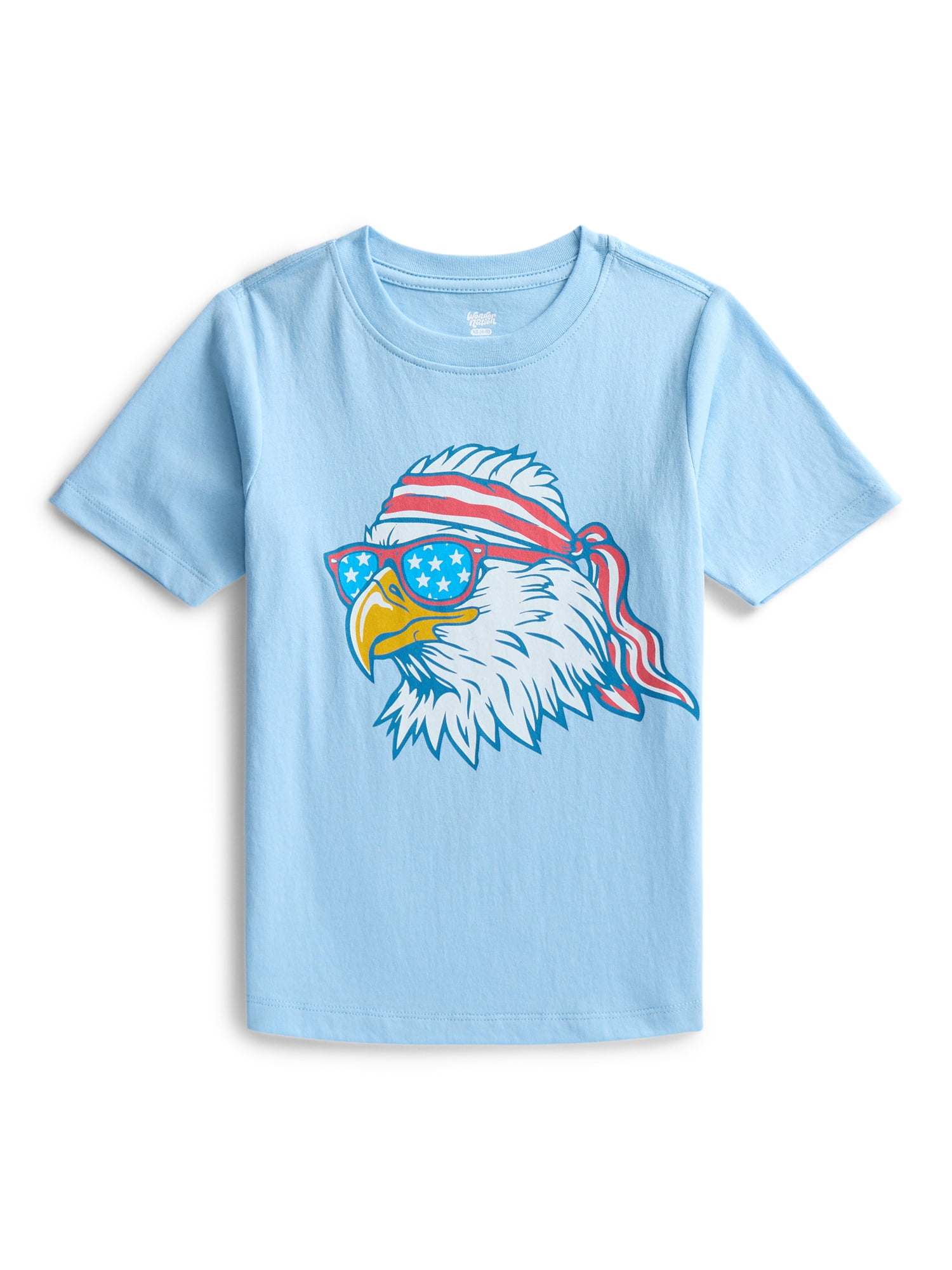 Wonder Nation Boys Americana Bird Graphic T-Shirt, Sizes 4-18