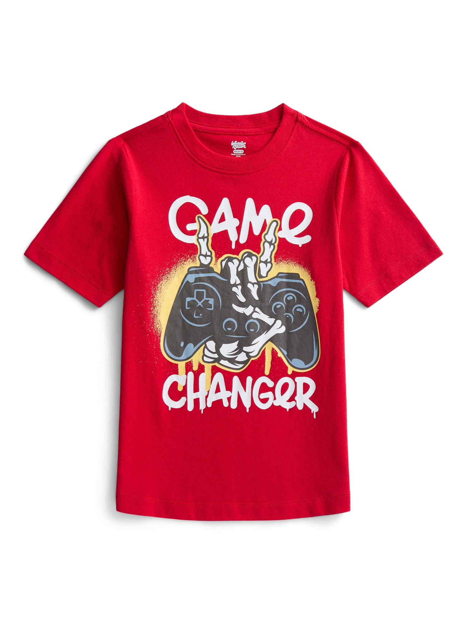 Wonder Nation Boys Game Changer Graphic T-Shirt, Sizes 4-18