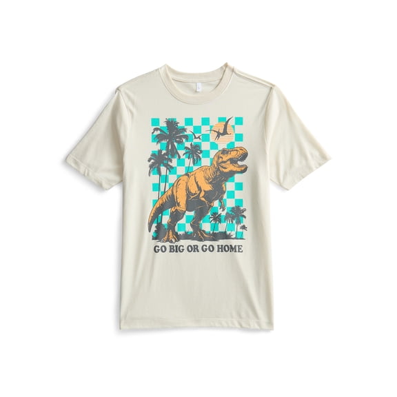 Wonder Nation, Boys' & Big Boys' Go Big Graphic Tee with Short Sleeves, Sizes 4-18