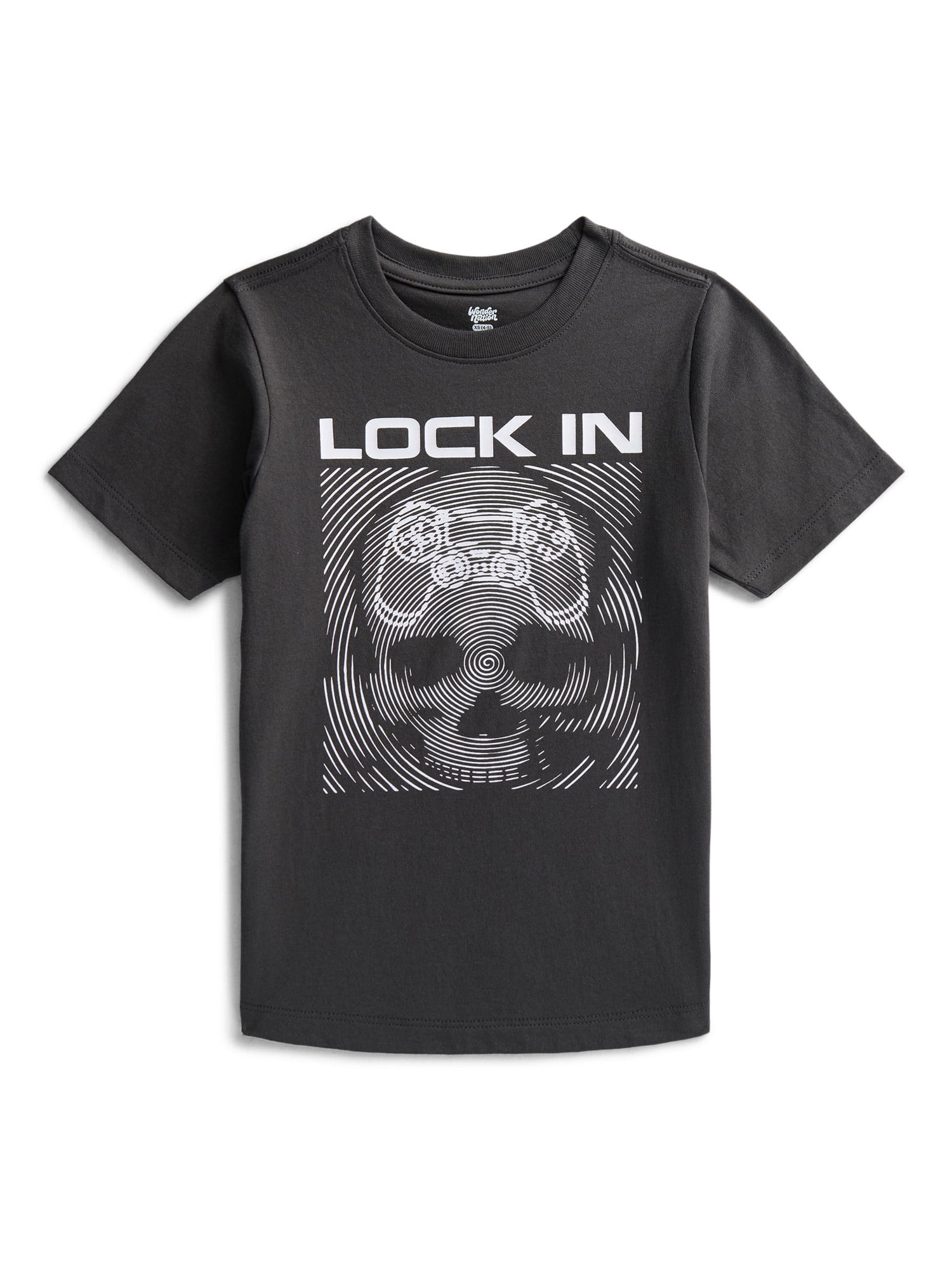 Wonder Nation Boys Level Up Matrix Graphic T-Shirt Crew Neck Short