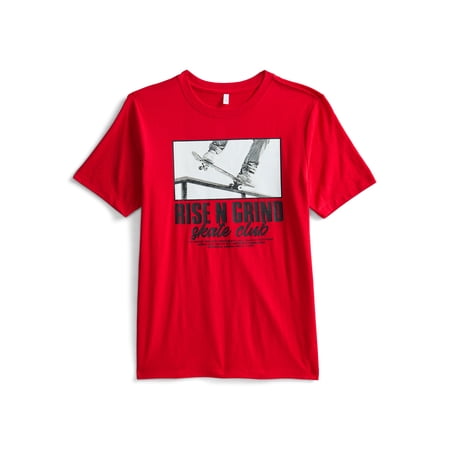 Wonder Nation, Boys' & Big Boys' Rise N' Grind Graphic Tee with Short Sleeves, Sizes 4-18