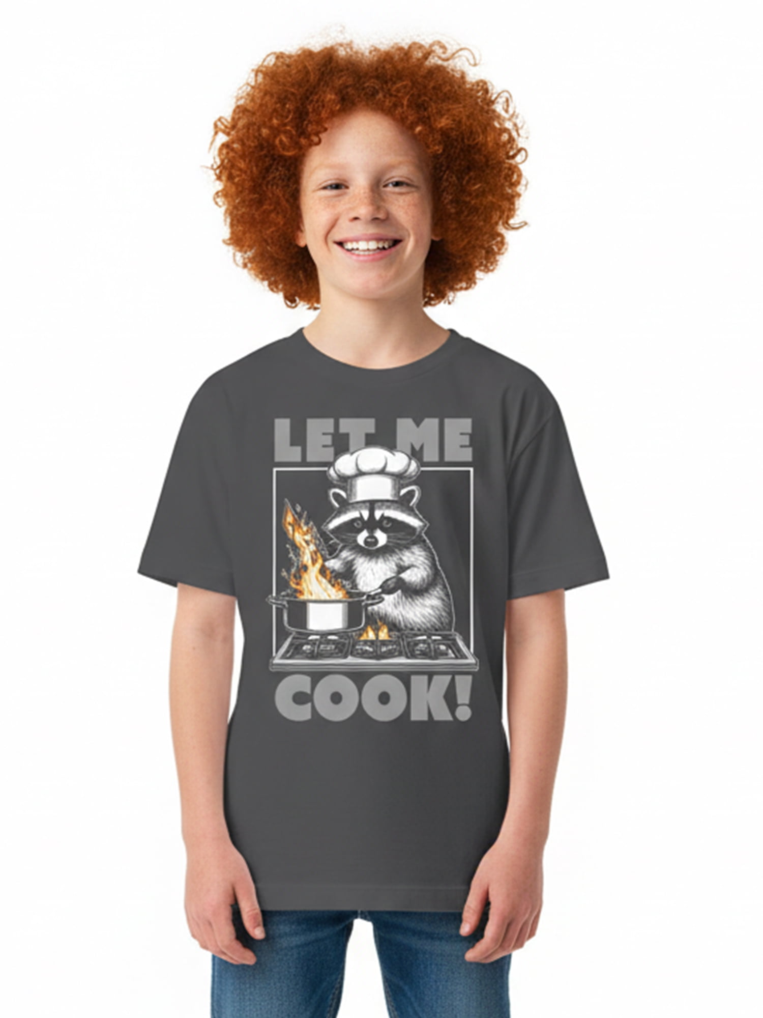 Wonder Nation, Boys' Graphic T-Shirt, Space Let Me Cook, Sizes 4-18