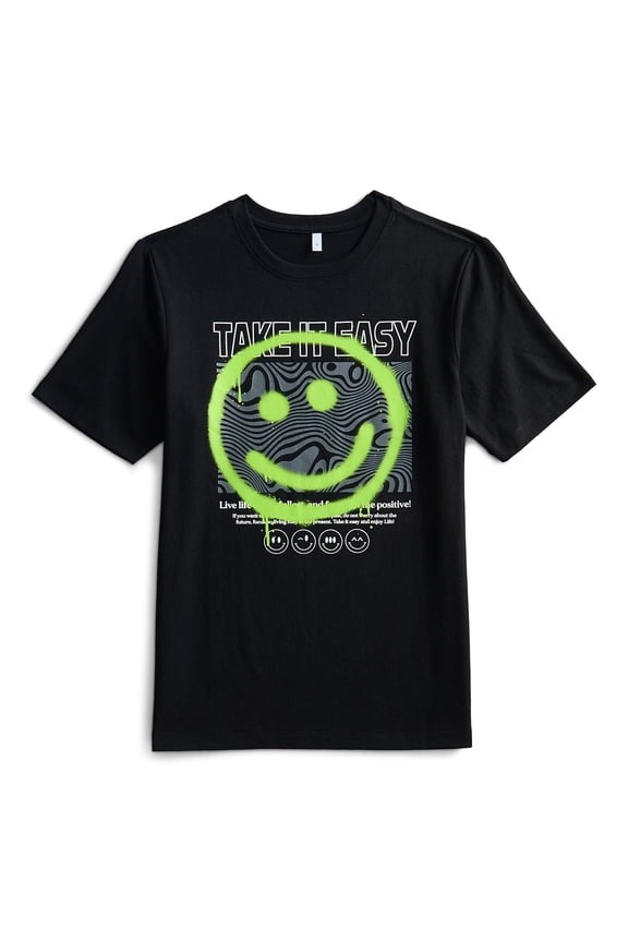 , Boys' & Big Boys' Take It Easy Graphic Tee with Short Sleeves, Sizes 4-18