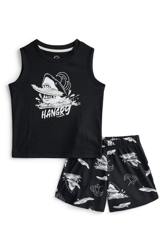 Boys Graphic Tank Top and Shorts Sleep Set, 2-Piece, Sizes 4-18