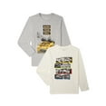 thumbnail image 1 of Wonder Nation Boys Graphic Tee with Long Sleeves, 2-Pack, Sizes 4-18 & Husky, 1 of 3