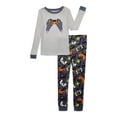 thumbnail image 1 of Wonder Nation Boys Halloween Long Sleeve Top and Pants, 2-Piece Sleep Pajama Set, Sizes 4-10, 1 of 3
