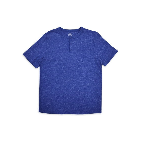 Wonder Nation Boys Henley Short Sleeve Tee, Sizes 4-18 & Husky