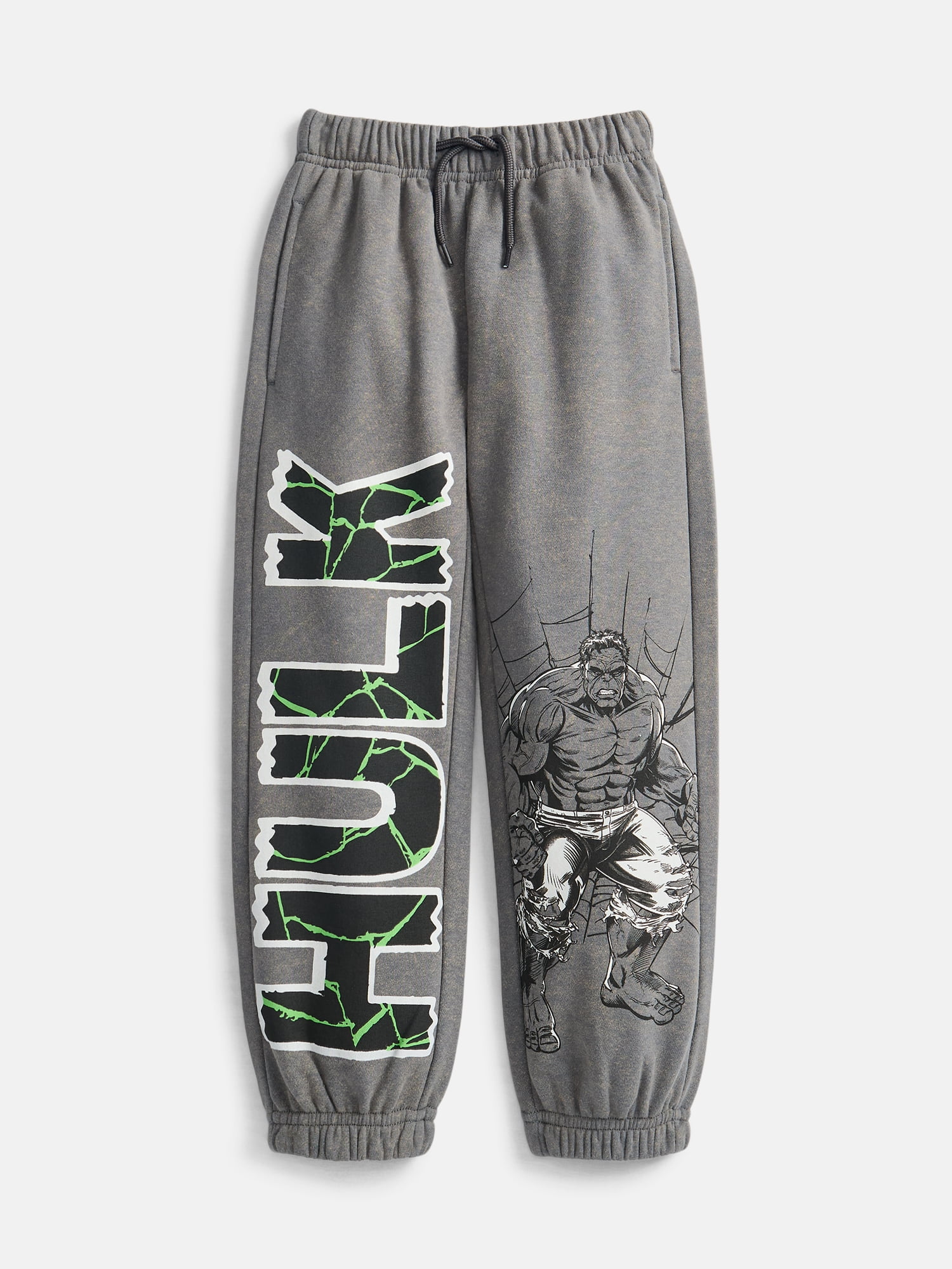 Wonder Nation Boys' Hulk Graphic Jogger Pants, Sizes 4-18