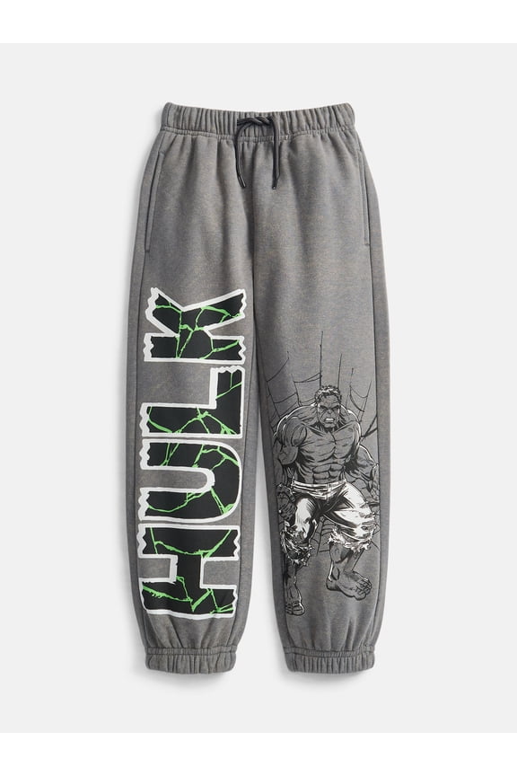 Boys' Hulk Graphic Jogger Pants, Sizes 4-18