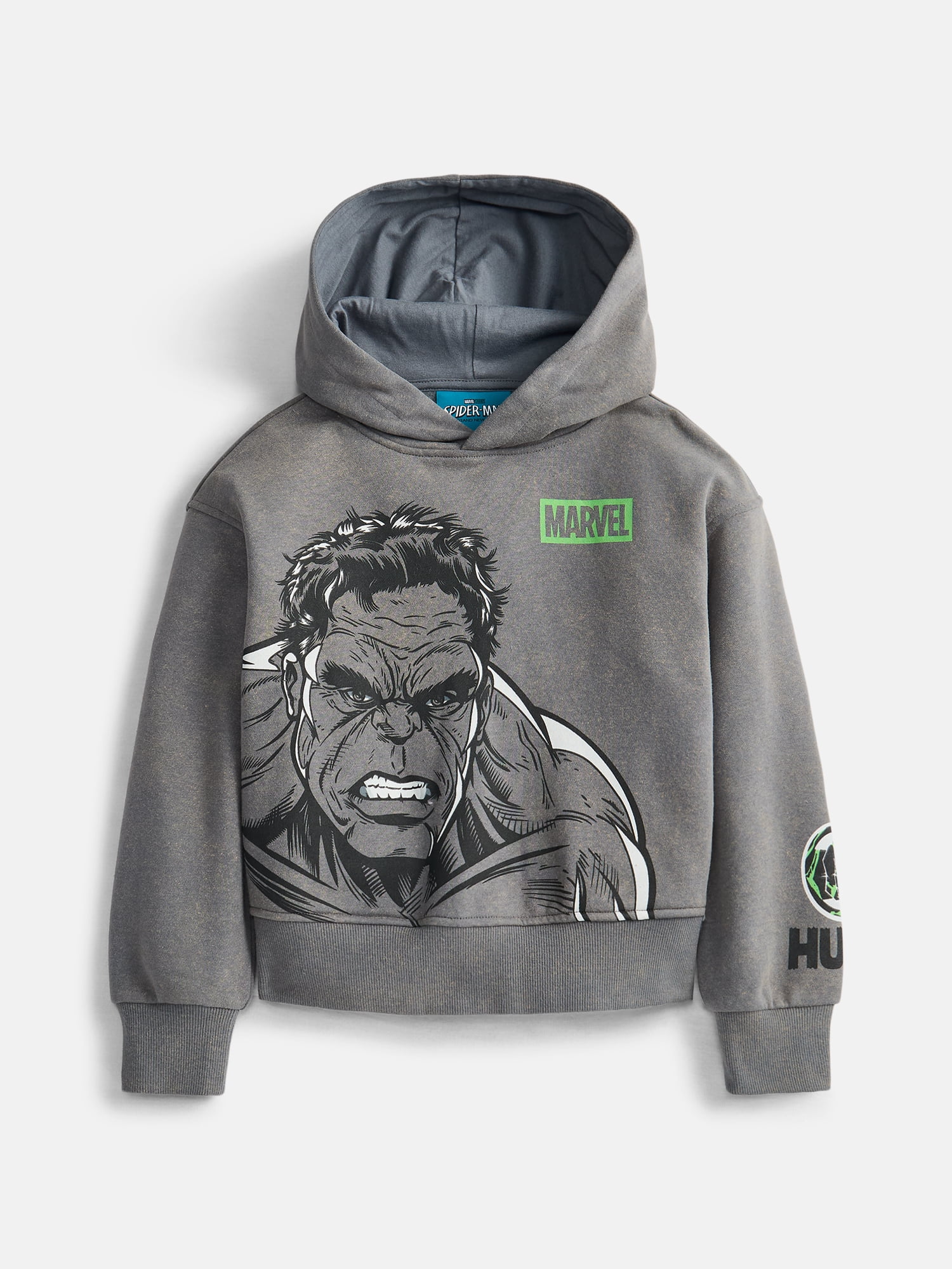 Wonder Nation Boys's Hulk Graphic Hoodie with Long Sleeves, Sizes 4-18
