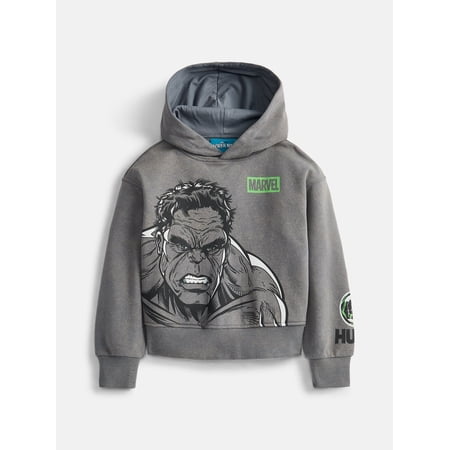 Wonder Nation Boys's Hulk Graphic Hoodie with Long Sleeves, Sizes 4-18