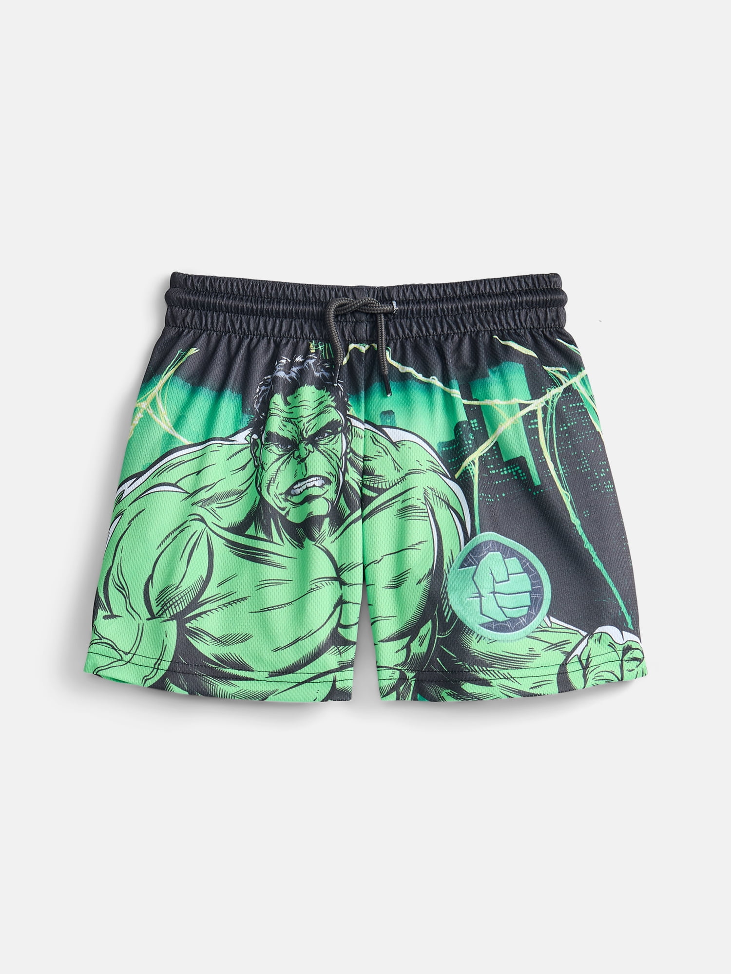 Wonder Nation Boys' Hulk Pull On Shorts, Sizes 4-18